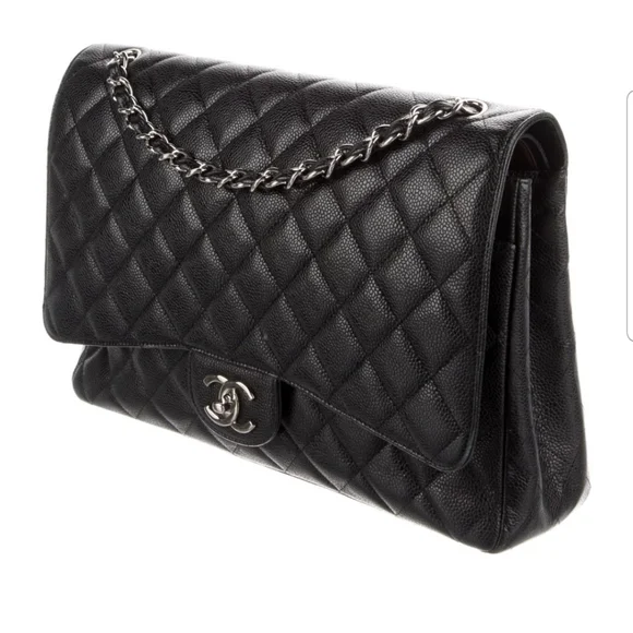 Chanel Clasic Caviar double flap maxi purse - Picture 6 of 16